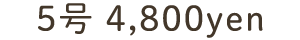 5号4800円